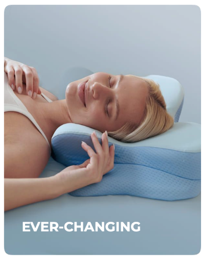 Sleeper changing positions through the night